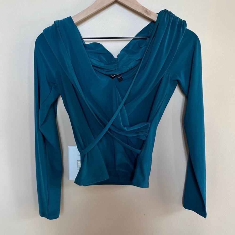 Teal Long Sleeve Women's Top